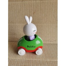 BuildRac Adventures Little Buggy Vehicle Preschool Toy for Ages 3 and Up (Rabbit in Helicopter)