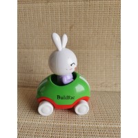 BuildRac Adventures Little Buggy Vehicle Preschool Toy for Ages 3 and Up (Rabbit in Helicopter)